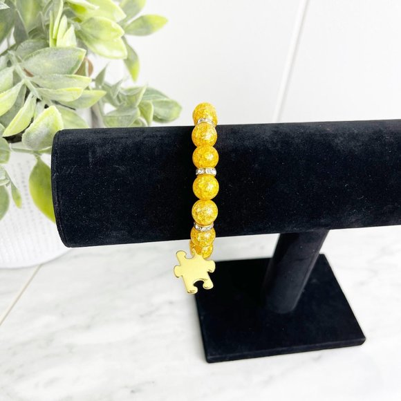 Aromatherapy Autism Awareness Lava Stone Handmade - Picture 2 of 10